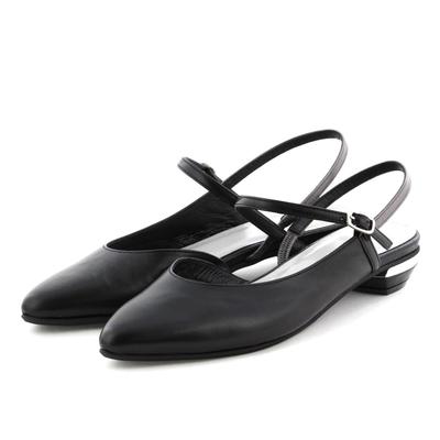 HIMIKO/Himiko/Pumps med Lav Hæl og Bagrem/641212 Sort 235