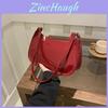 Pu Leather Retro Handheld Bag With Zipper Closure For Daily Use