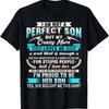 Ich bin kein perfekter Sohn, aber meine verrückte Mutter liebt mich T-ShirtGleicher Stil für Männer und Frauen 2025 Sommer Kurzarm Bedrucktes T-Shirt Reine Baumwolle 220G