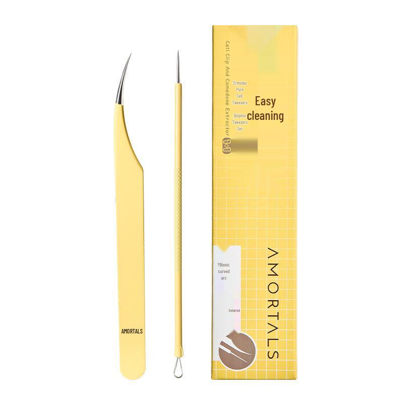 Ermutao Precision Blackhead & Pimple Removal Set with Tweezers and Needle