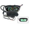 2in1 Dashboard LCD Digital Display 12/24V Autos Oil Pressure Gauge + Voltmeter