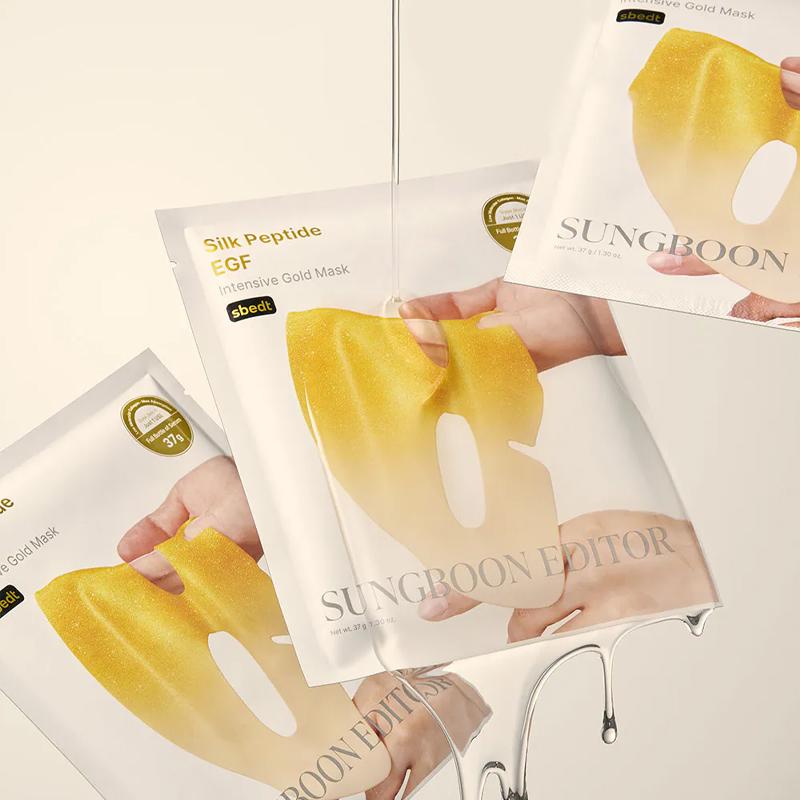 SUNGBOON EDITOR Seidenpeptid EGF Intensive Goldmaske 37g