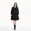 VEROMODA 2024 Early Spring Elegant Black Sailor Collar Short Dress