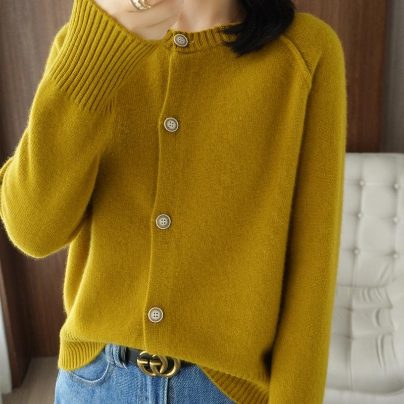 Damen Strickjacke Frühling 2024: Langarmjacke, heiß verkaufter Pullover für Frühling/Herbst