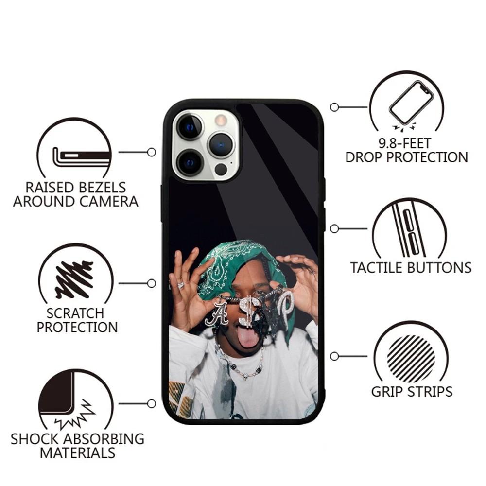 Rapper ASAP Rocky Handyhülle Für iPhone 16,15,14,13,12,11,Plus,Pro,Max,Mini Magsafe Magnetische Kabellose Ladung