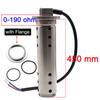 Sewage Level Gauge Sensor with Flange Water Meter Flange Magnetic Flow Sensor for Sewage Liquid Water Level Indicator 0-190 Ohm