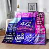 Fifty Fabulous Milestones flannel,Lightweight,Flannel Blanket,Comfortable Blanket, Sofa Blanket, gift blankets,Holiday gift blanket Blankets