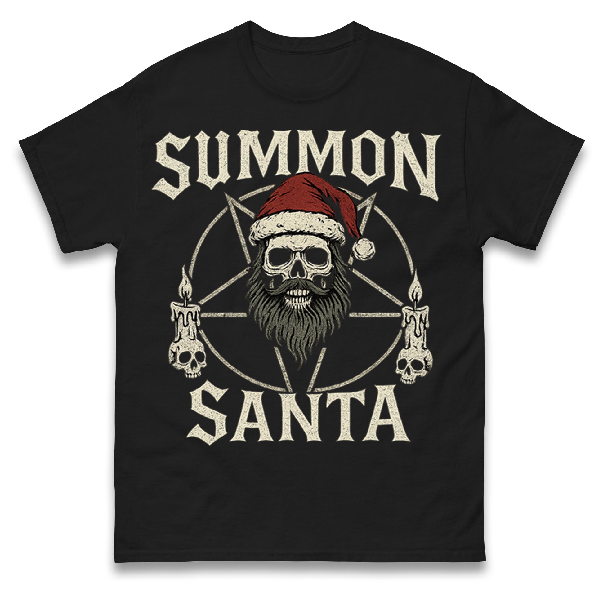 Summon Santa Goth Christmas T Shirt Tshirt Mens Womens Unisex Tops Tees XL