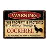 [ Kelly66 ] Warning Koala Rabbit Snake Chickens Elephant Bear Metal Sign Home Decor Bar Wall Art Painting 20*30 CM Size Dy151