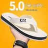 Men's Summer Waterproof Non-Slip Thick-Soled Flip-Flops - Comfortable Outdoor Toe-Post Beach Sandals.
