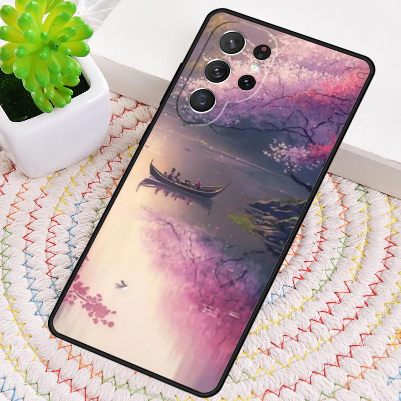 Japan Scenery Silicone Phone Case For Samsung Galaxy Note 10 Pro S26 S25 S24 S23 S22 S21 Plus S25Ultra Capa Cover