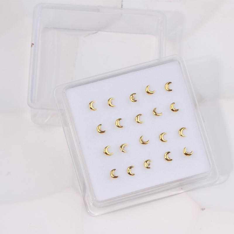 Karnoz 20Pcs/Pack Nose Stud Dragonfly Design Women Girls Nose Piercing Jewelry Piercing Nostril Piercing Jewelry Body Piercing