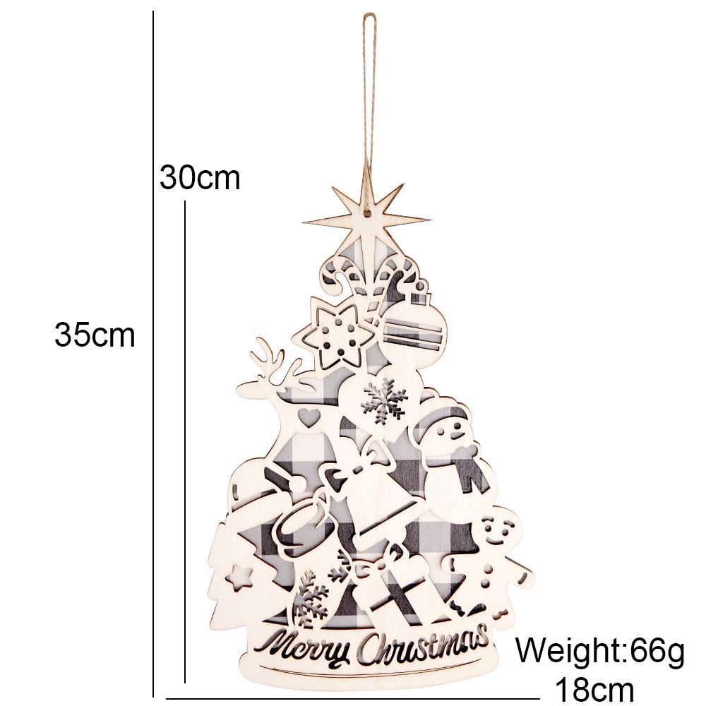 Festliche Holz-Weihnachtsbaumdeko Lebendige Ornamente Für Feiertagsfeiern Ausstellungen Und
