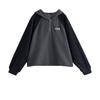 Chuyu Women's American Retro Fleece-Lined Hooded Sweatshirt