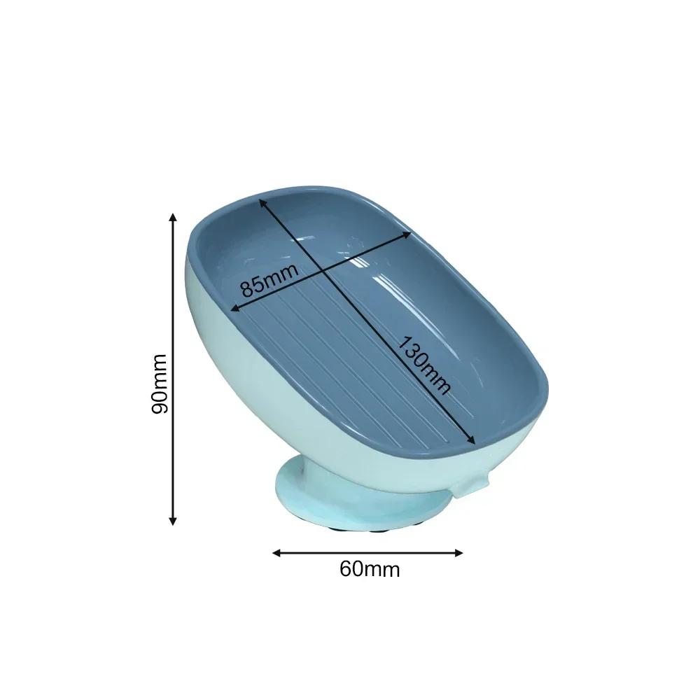 Super Suction Cup Soap Dish with Drain Water for Bathroom Soap Holder Kithcen Sponge Holder Soap Container Bathroom Supplies L