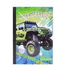 Racing-Themed Monster Truck Portable Ruled Notebook