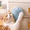 Wall-Mounted Wall Cat Self-Groomer Globefish Shape Cat Massage Brush  Living Room
