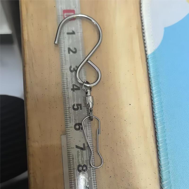 360° Rotating Stainless Steel S-Shaped Hook for Wind Chimes