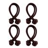 4pcs Knotted Hair Tie High Elasticity Hair Rope Bands Solid Color Hair Ring Durable Ponytail Holder Hair Accessories For Women