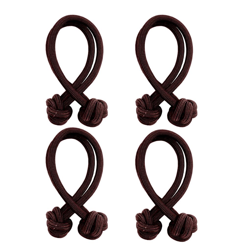 4pcs Knotted Hair Tie High Elasticity Hair Rope Bands Solid Color Hair Ring Durable Ponytail Holder Hair Accessories For Women