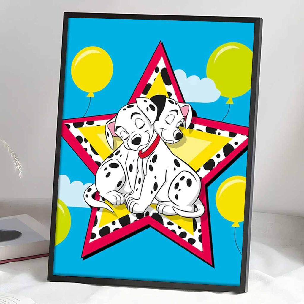 DIY Diamond Painting Snuggling Dalmatians Cross Stitch Kit Mosaic Art Diamond Painting Full Circle Diamond Home Decoration