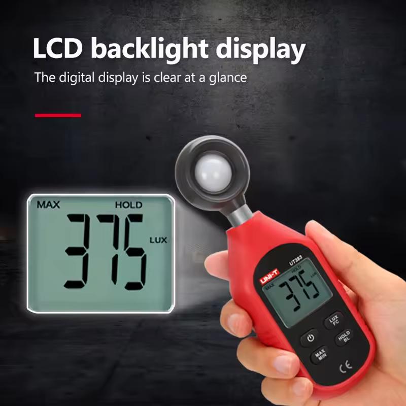 UNI-T Digital Light Meter Luxometer UT383BT UT383 0~199,900 Lux Meter Photographic Illuminance Meter FC Lightmeter Luximetro