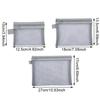 3pcs/set Transparent Mesh Zipper Cosmetic Bag Women Necessary Organizer Fashion Small Large Black Toiletry Makeup Pouch Case