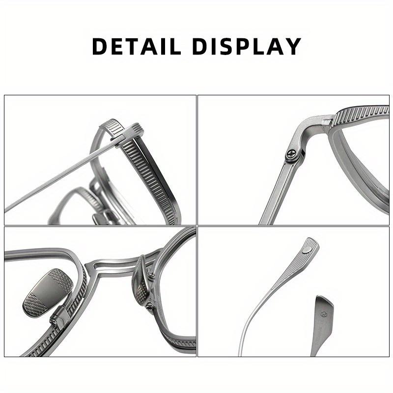 Retro Square Prescription Glasses Frame for Men Women Pure Titanium Fashion Anti Blue Light Optical Glasses Brand Designer Spectacles