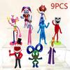 8Pcs/Set The Amazing Digital Circus Anime Figure Ragatha/Jax/Pomni Action Figure PVC Collection Model Doll Toys Room Decoration