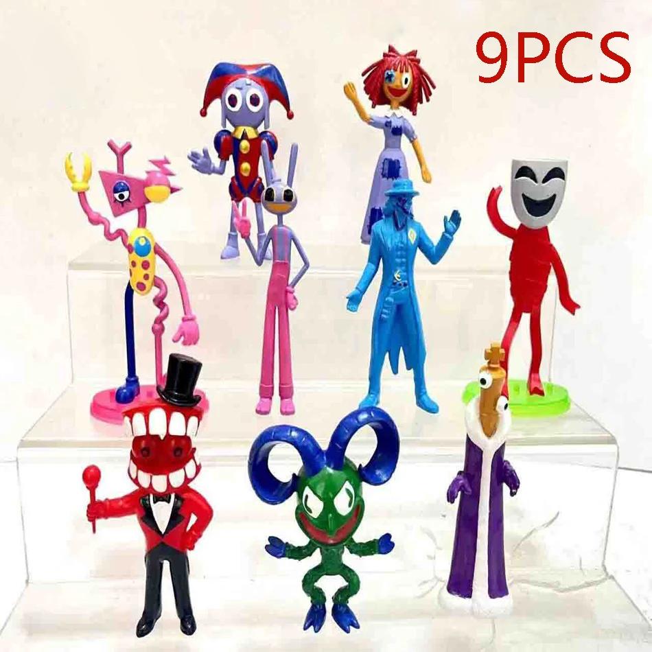 8Pcs/Set The Amazing Digital Circus Anime Figure Ragatha/Jax/Pomni Action Figure PVC Collection Model Doll Toys Room Decoration