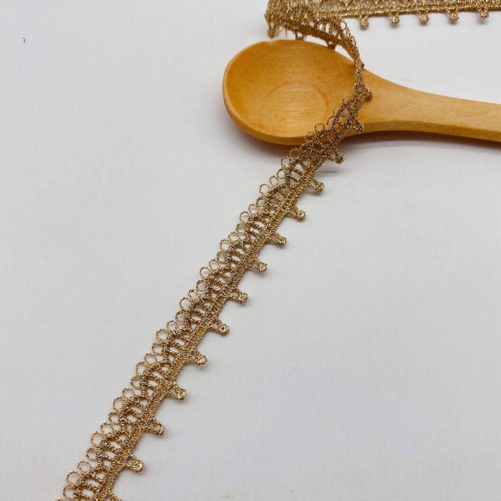 20Yards 1.3cm Wide Embroidered Lace Trim Purl Garment Trim  Children's Clothing Accessories