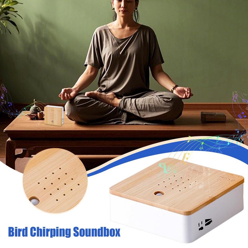 Bird Sound Box Decorative Box with Nature Sounds Versatile Smart Animal Noise Machine for Relaxation Bird Chirping Soundbox