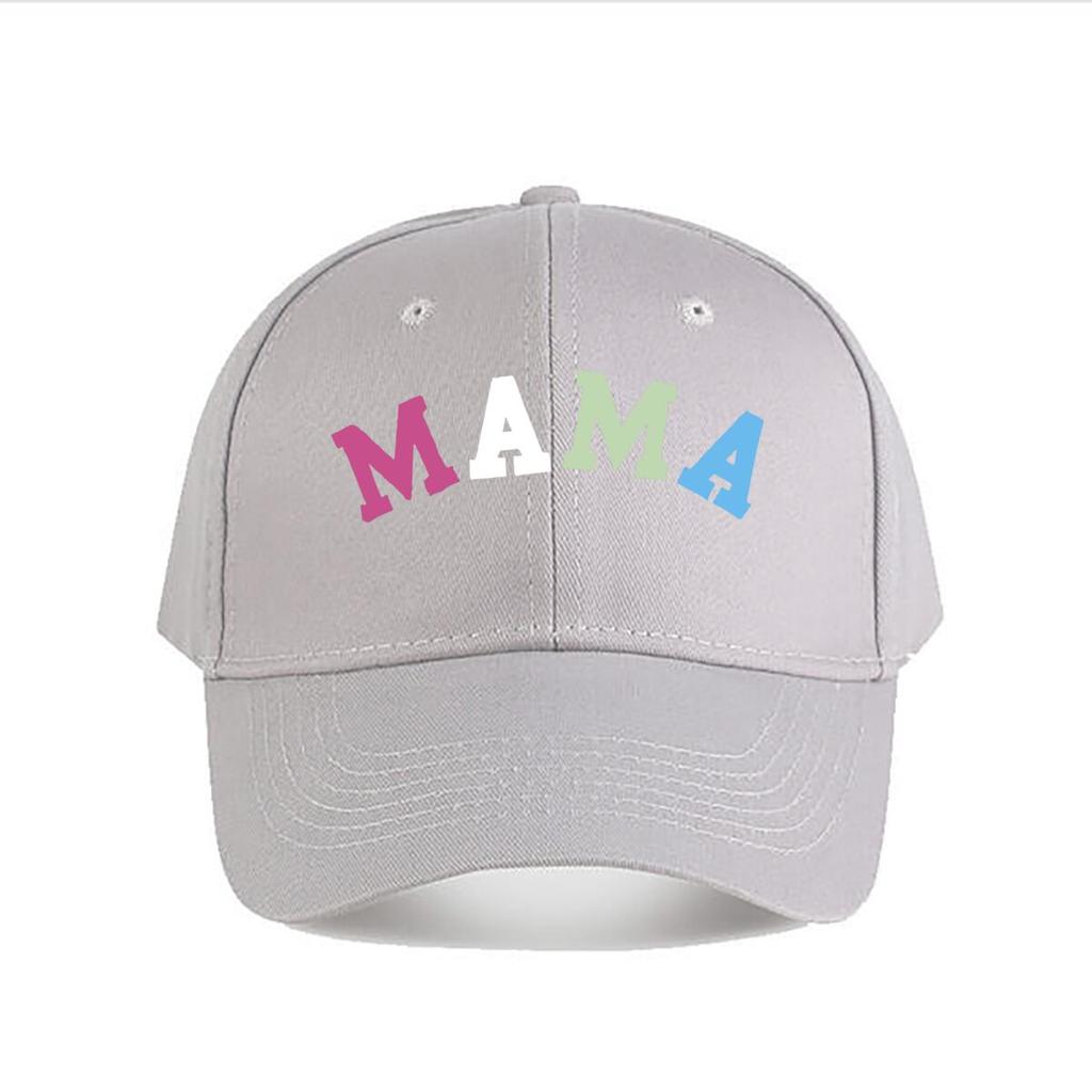 Colorful MAMA Vinyl Wall Decor Baseball Cap Fashion Unisex Sunhat Womens Outdoor Sports Snapback Cap