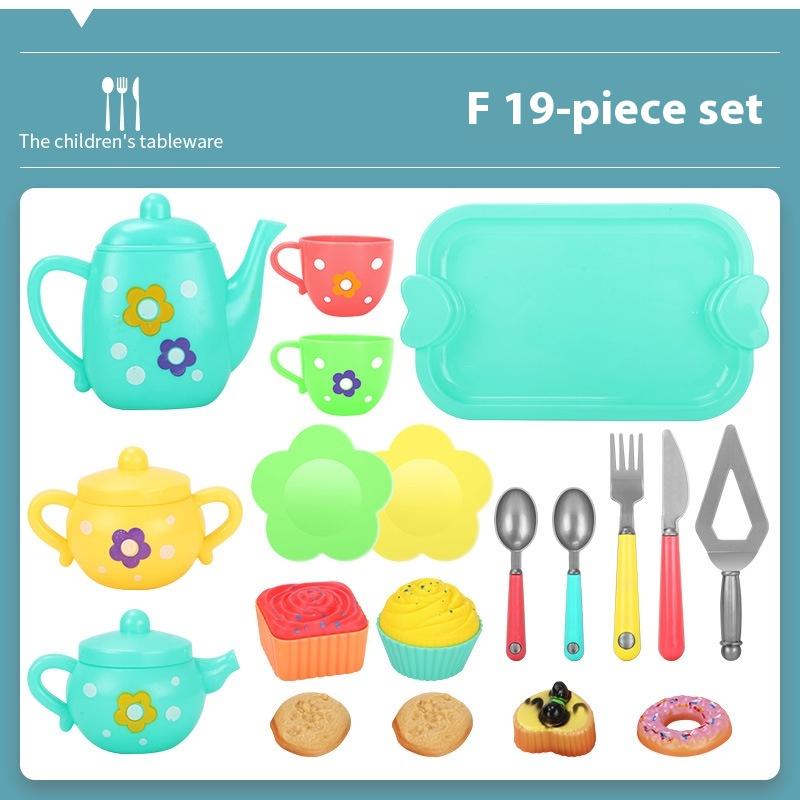 Kids Pretend Play Tea Set Toy, Simulation Kitchen Playset, Perfect Birthday Gift for Boys and Girls
