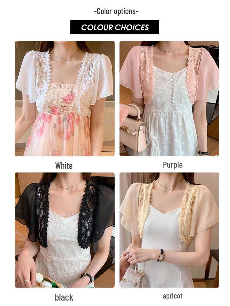 Women's Versatile Chiffon Shawl Jacket - Ultra-thin Sun Protection Cardigan for Spring/Summer 2022