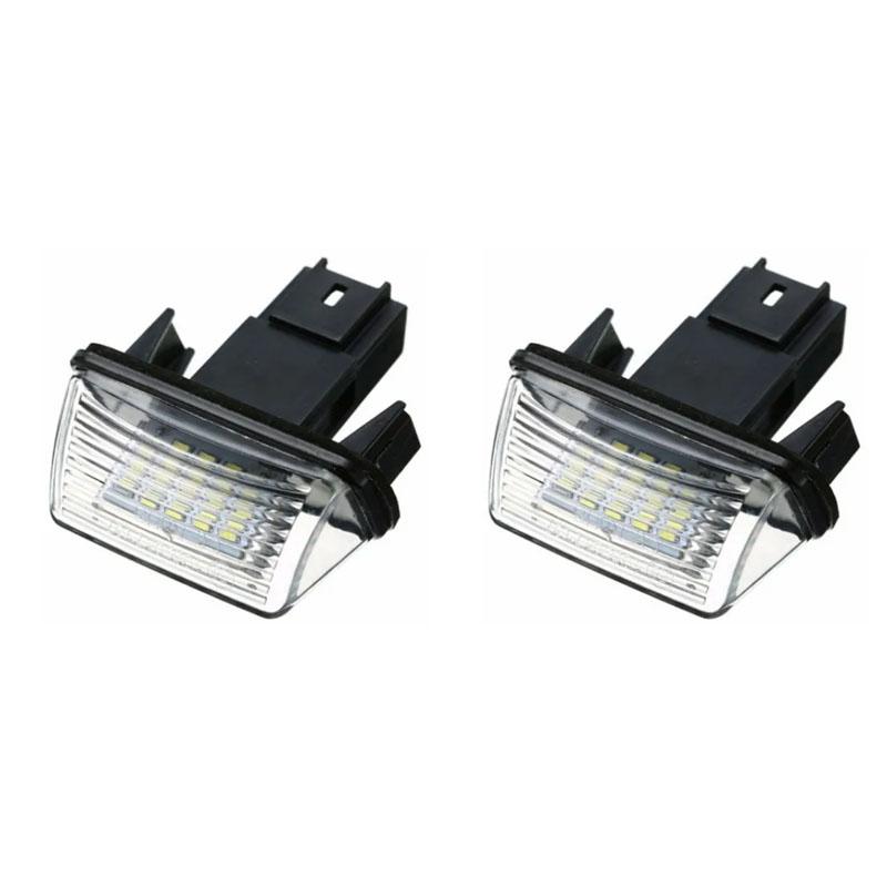 For Peugeot Partner 206 207 306 307 308 5008 LED Car License Number Plate Light For Citroen C3 C4 C5 BERLINGO Saxo Xsara Picasso