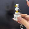 Knoopcel Batterij Meeuw Knop Sleutelhanger LED Lampje Klikker Sensorisch Speelgoed Voor Kinderen Volwassenen Cadeau
