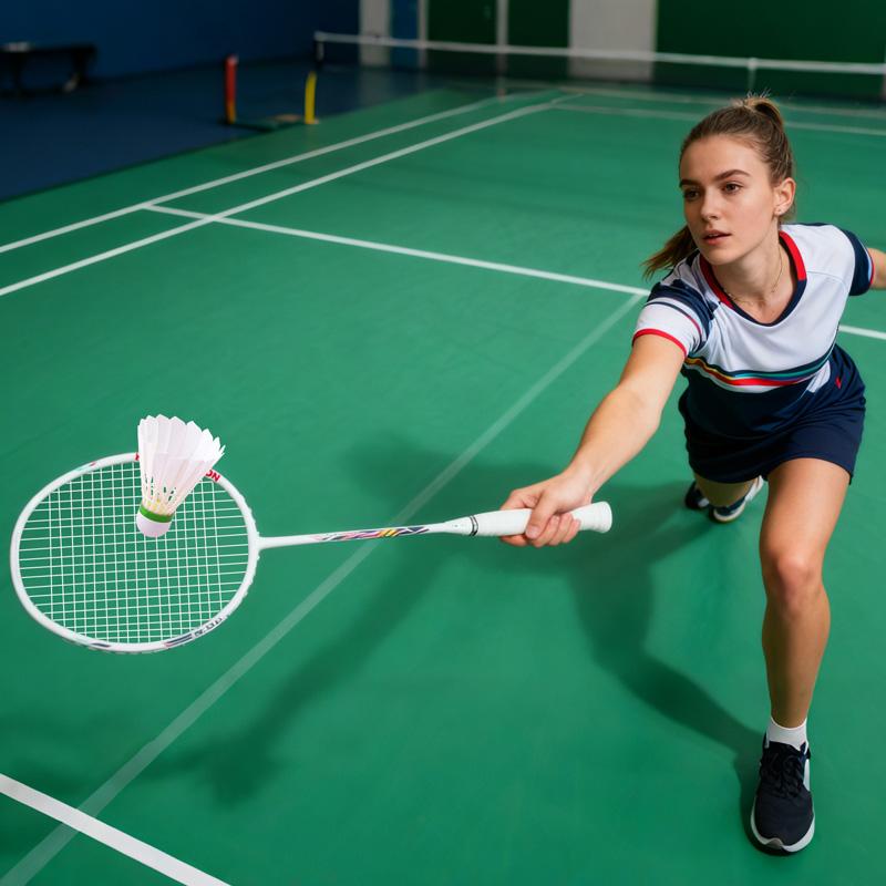 Raquete de badminton 28LBS fibra de carbono homem mulher adulto alta elasticidade durável principal Ataque raquete defesa Nível de competição