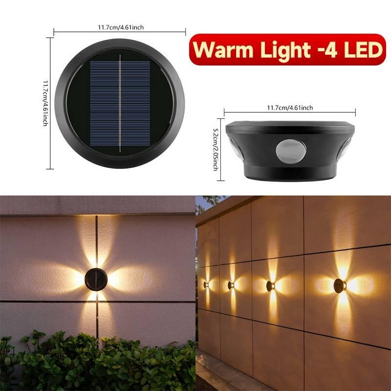 3-6Led Light Solar Light Outdoor Waterproof Garden Wall Lamp Decoration Fence Light Wall Light