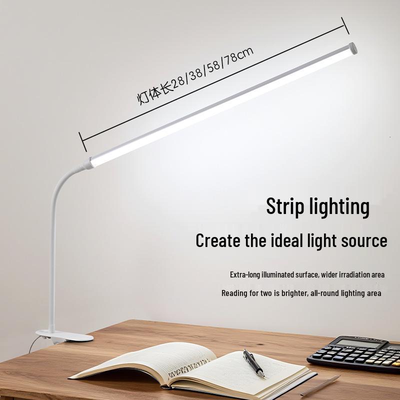 220V LED Clip-On Full Spectrum Beauty Desk Lamp for Manicure, Microblading, and Reading
