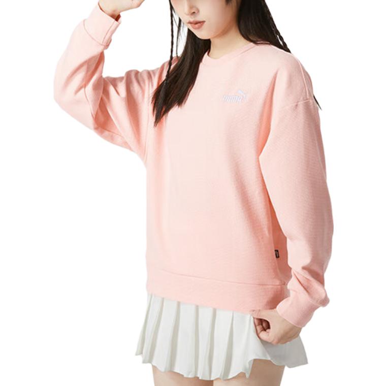 PUMA Sweatshirts Women's Pink Crew Neck Moderate Other 678444-63