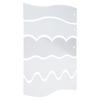 5Pcs Clear Acrylic Quilting Rulers Quilting Templates Double Side Wavy Quilting Rulers Stencils For Patchwork Project