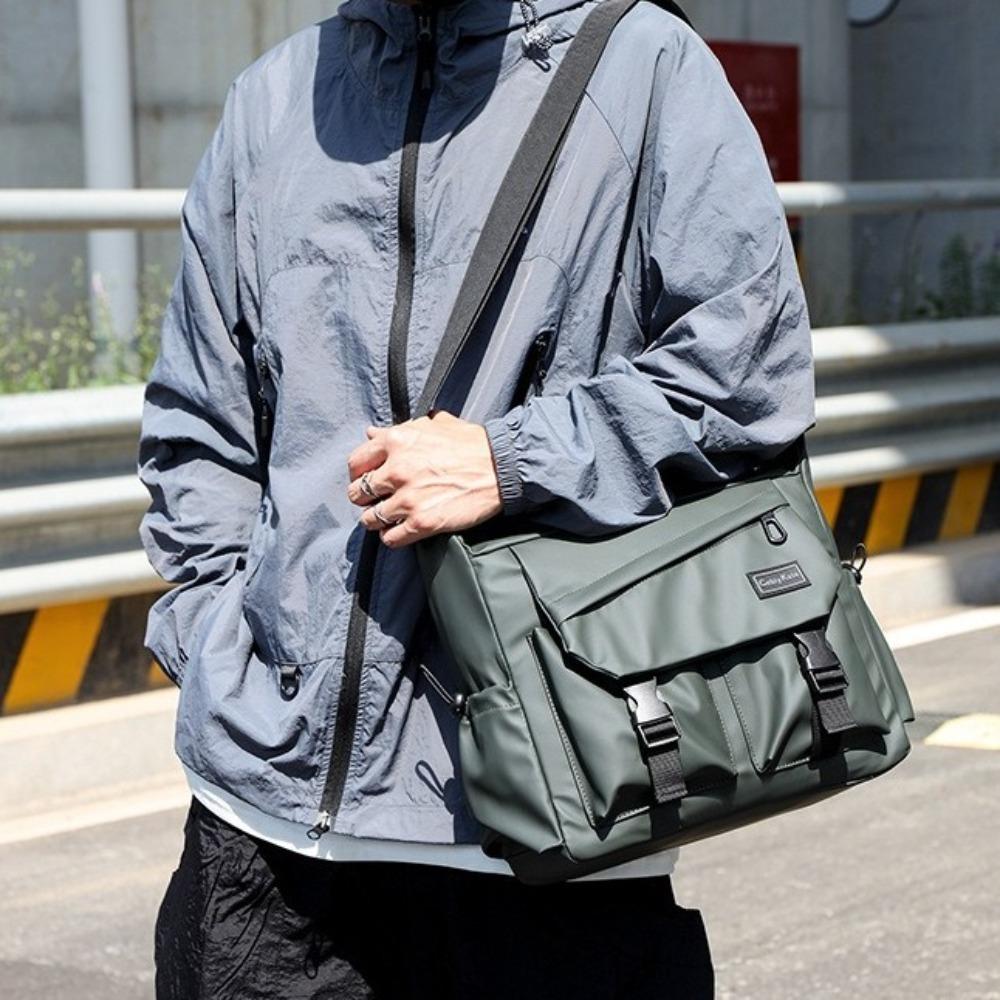 Japanese Style Men Crossbody Bag Large Capacity Single Shoulder Bag  Streetwear