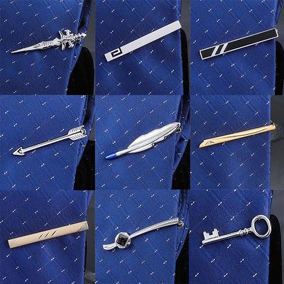 Men'S Simple Gold Silver Temperament Tie Clip Business Dress Simple Men'S And Women'S Pins Korean Version Security Collar Clip