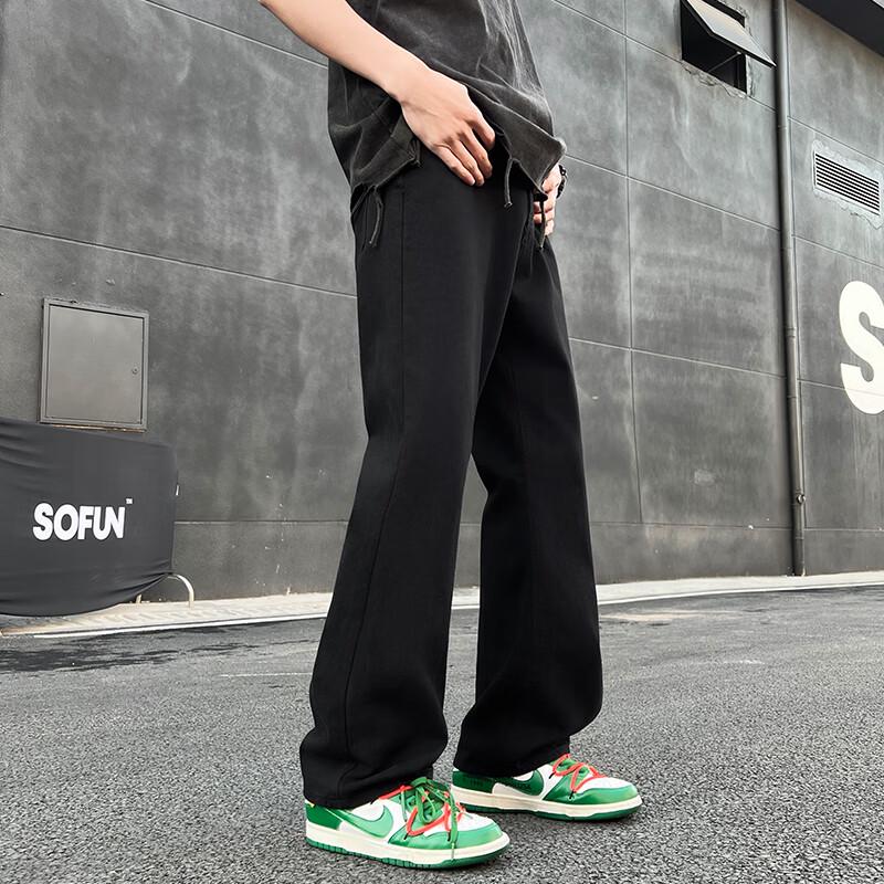 SWAMP AREA Herren K005 Slim Straight Flare Jeans