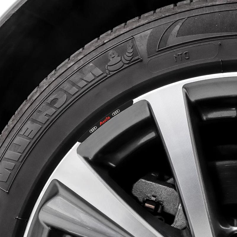 2026 Horké Kryt ventilů auta 4ks Znaky Odznak auta Dekorace na středové krytky kol Samolepky Pro Audi A4 A3 A5 A6 A7 A8 Q3 Q5 Q7 Q8 B5 B6 B7 B8 B9 Q7 8P