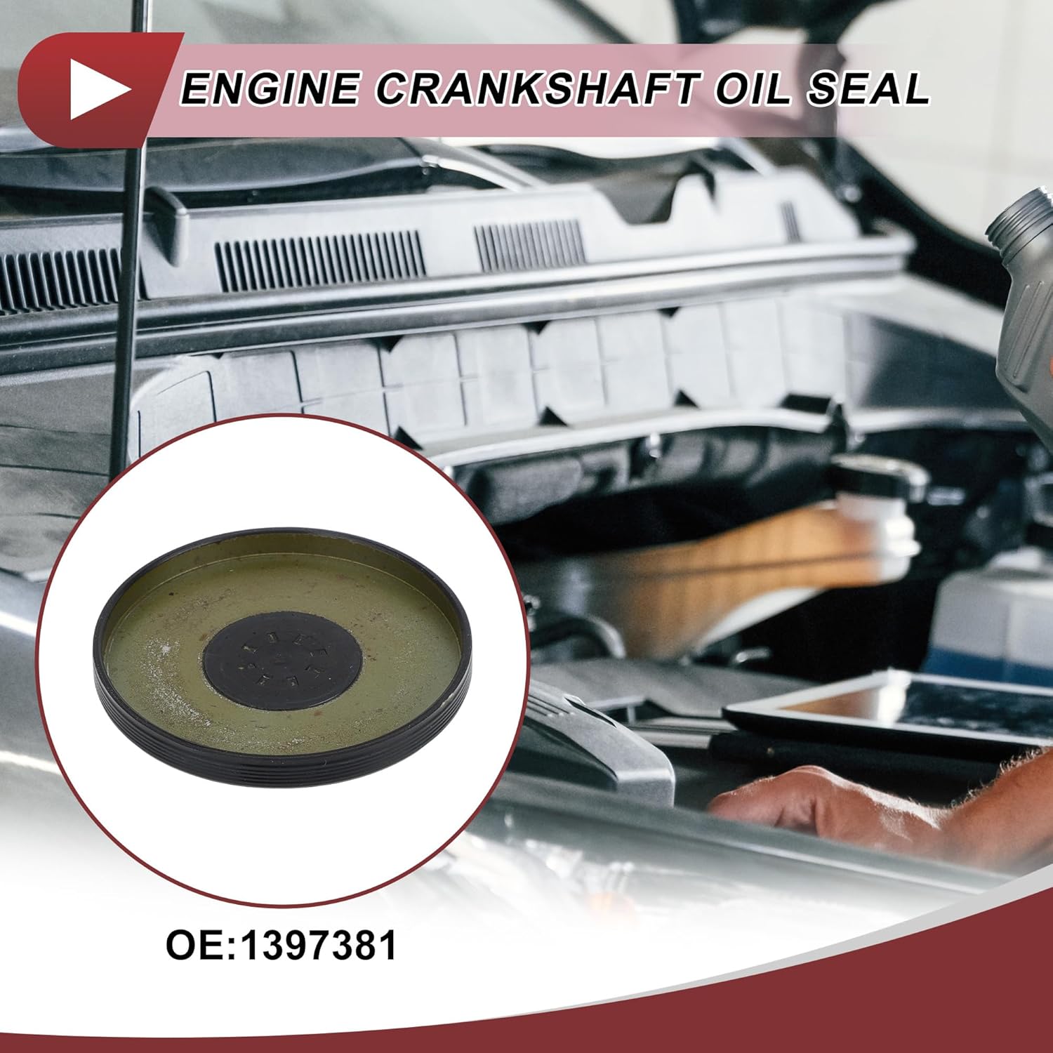 

1 Pc Engine Crankshaft Oil Seal for Volvo C30 C70 S40 S60 Rear Main Seal No.1397381