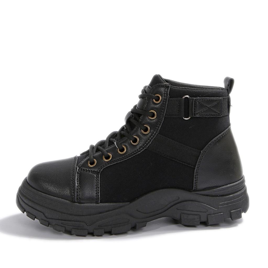 New large size women's shoes Martin boots women's 2025 new winter platform student versatile British style high top