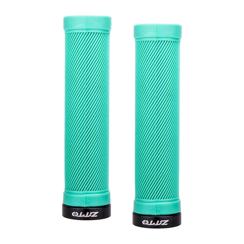 Handlebar Grips Shock Absorbing 22mm Bike Lockable Handle Grip , Blue