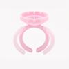 Lash Glue Ring Holder, Blossom Glue Tray for Eyelash Extensions, 100PCS